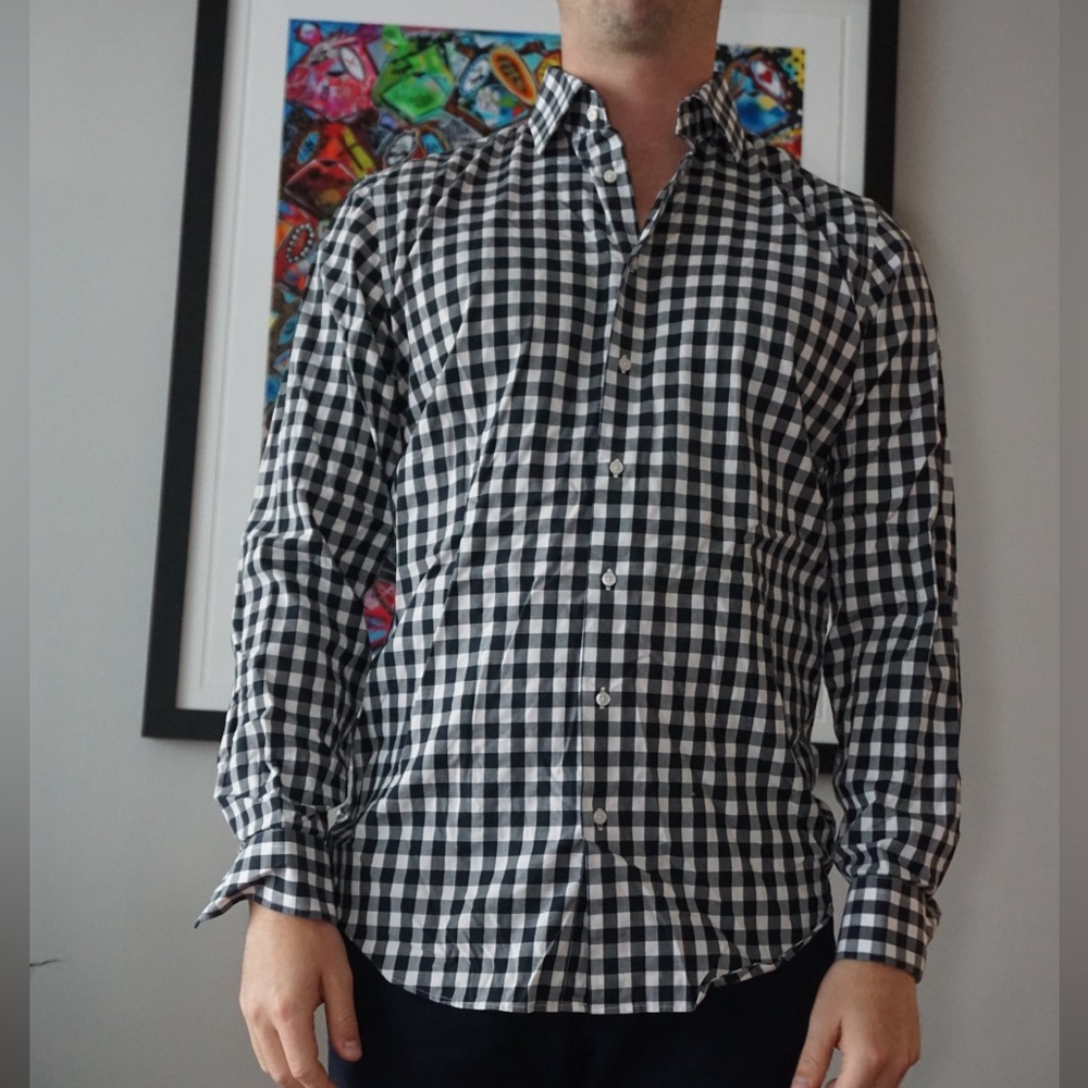 Calibrate long sleeve shirt slim fit. Size M men black